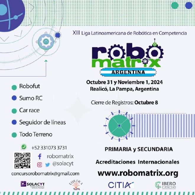 Poster de Infomatrix y Robomatrix 2024