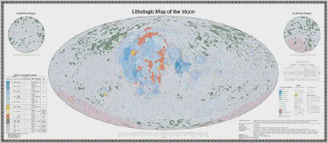 Mapa litológico de la Luna