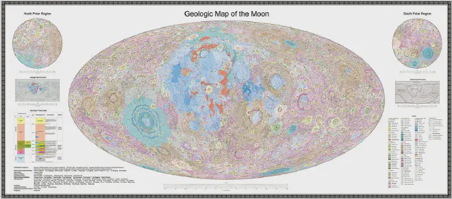 Mapa geológico de la Luna