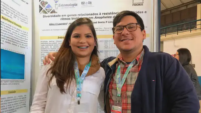 Aline C. Loureiro y Ademir J. Martins, también autores del trabajo e investigadores del Instituto Oswaldo Cruz, en Rio de Janeiro, Brasil.