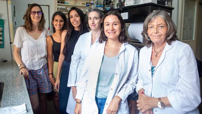 Silvina Diaz, Karen Stefani, Jazmín Grillo Balboa, Mariela Chertoff, Ailén Colapietro y Marta Antonelli.