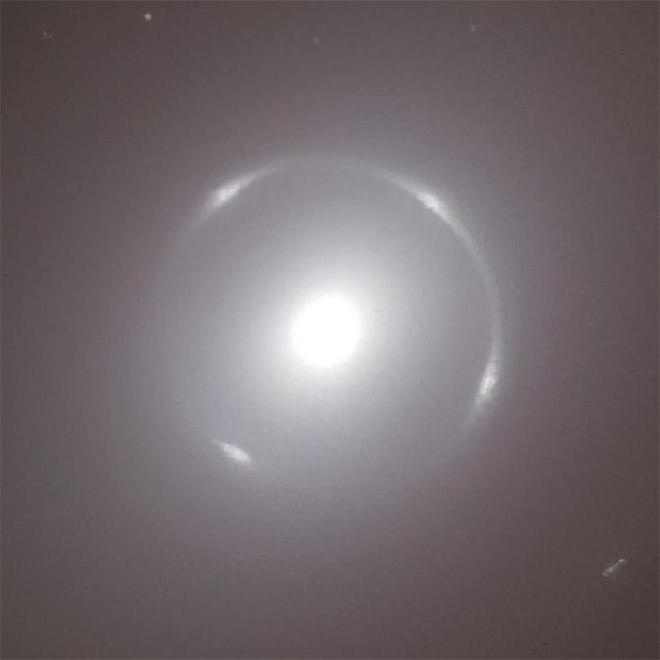 A close-up view of the centre of the NGC 6505 galaxy, with the bright Einstein ring around its nucleus, captured by ESA’s Euclid space telescope. The Einstein ring is formed by gravitational lensing, with the mass of galaxy NGC 6505 bending and magnifying the light from a more distant galaxy into a ring. NGC 6505 is a well-known galaxy only around 590 million light-years from Earth, and Euclid’s discovery of a spectacular Einstein ring here was unexpected.Credit: ESA/Euclid/Euclid Consortium/NASA, image processing by J.-C. Cuillandre, T. Li