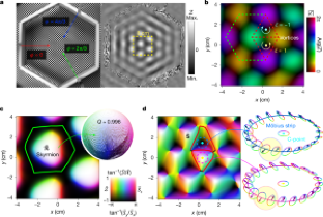 Fig. 2: Topological structures in the interference patterns of three water waves. Credit: Jian Shi et al.