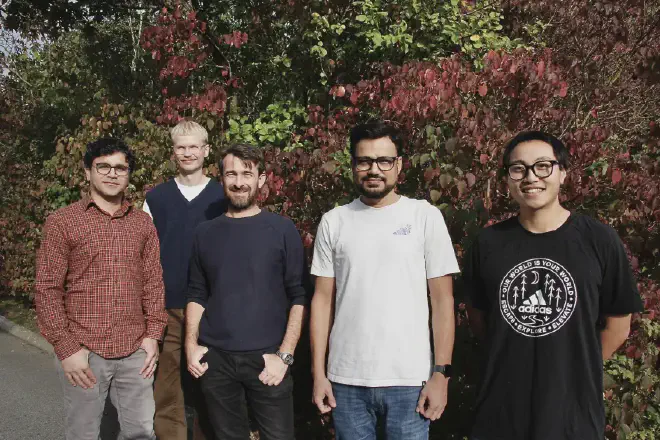 El equipo de investigación sueco responsable del estudio está formado por Shah Hussain, Viktor Johansson, Olivier van Aken, Kasim Khan y Huy Cuong Tran. (Crédito de la imagen: Johan Joelsson