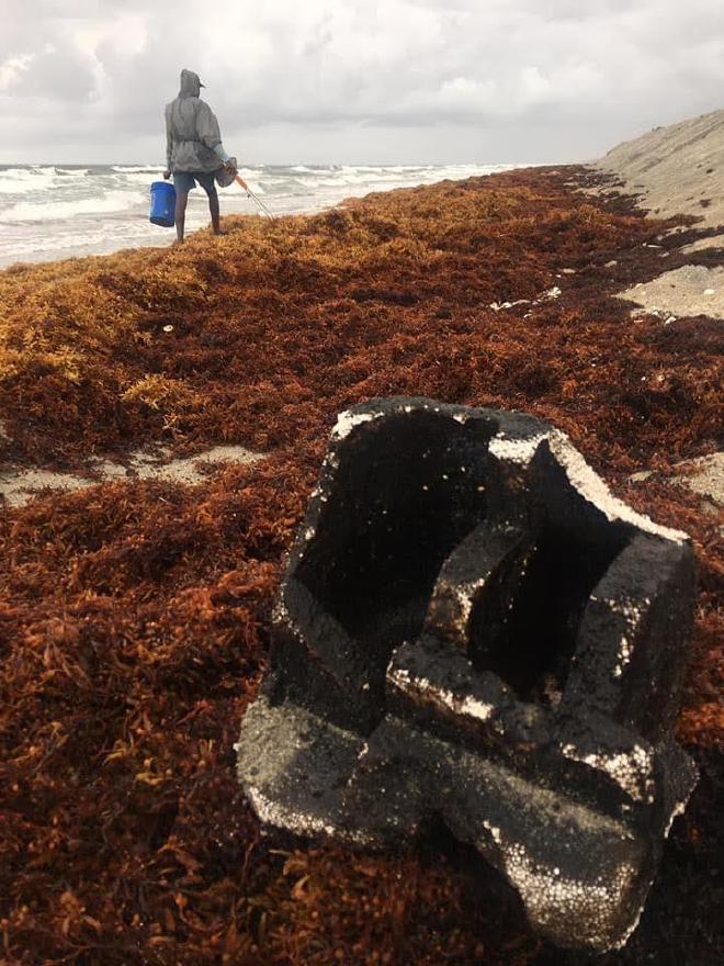 Researchers think the oiled debris may also have reached Caribbean islands but wasn’t cataloged. Credit: Diane Buhler, Friends of Palm Beach