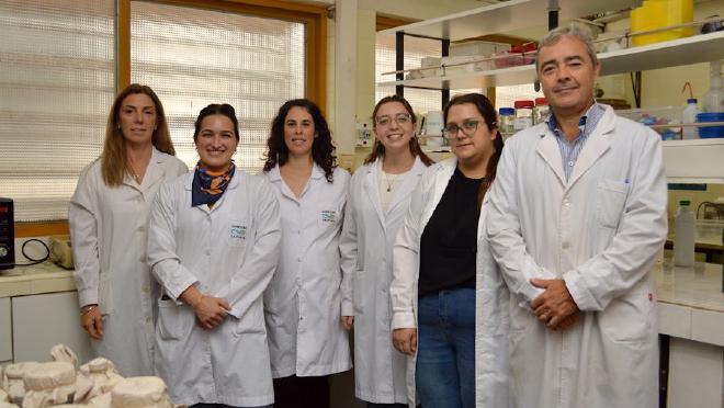 Graciela Garrote, Dolores Pendón, Carolina Dardis, Eugenia Tanco, Malena Ferreyra y Martín Rumbo. Crédito de la imagen: CONICET Fotografía/Rayelen Baridon.