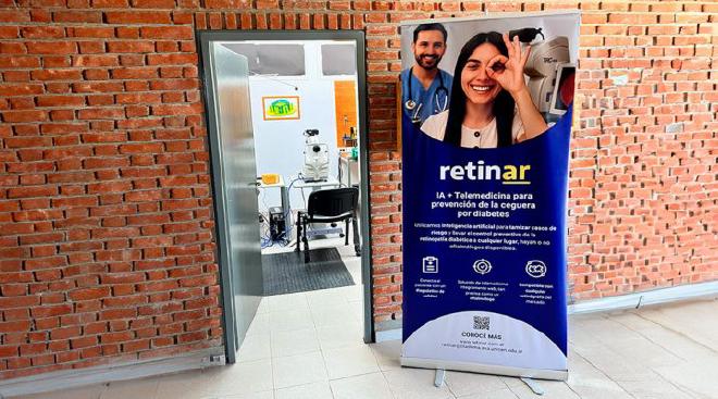 Retinar es una plataforma de teleoftalmología para fortalecer la detección temprana de la retinopatía diabética. Crédito de la imagen: gentileza investigador. Crédito de la imagen: José Ignacio Orlando