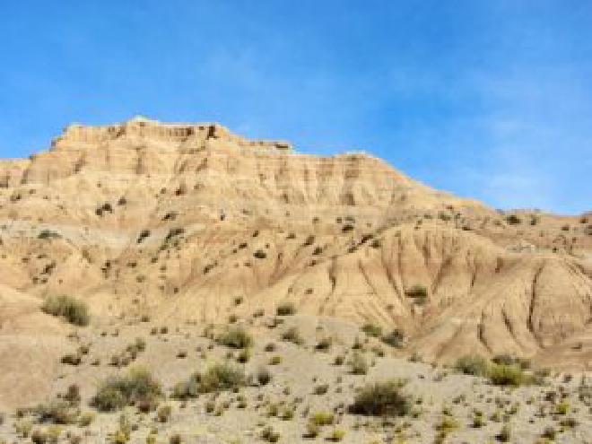 Vista actual del sitio CQH en el sur de Bolivia. Una nueva investigación muestra que podría haber estado a menor altitud durante un período cálido hace 13 millones de años, lo que ayuda a comprender mejor la historia climática de la Tierra. Crédito de la imagen: Darin Croft/Universidad Case Western Reserve