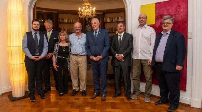 Presentación del proyecto de conservación del huemul patagónico en la Embajada de Suiza. Fotografía CONICET Andrés De Angelis