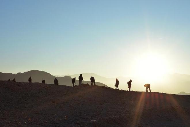 Estudios geoquímicos en sitios de producción de cobre en el valle de Timna. Crédito de la imagen: Tel Aviv University